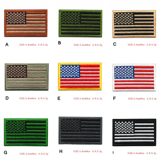 American Flag Embroidered Patch