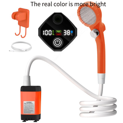 Portable Camping Shower Pump with Intelligent Digital Display