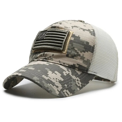 American Flag Camouflage Baseball Cap