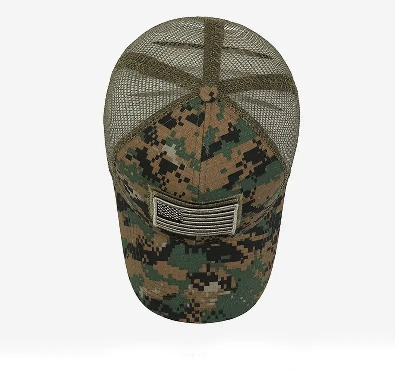 American Flag Camouflage Baseball Cap