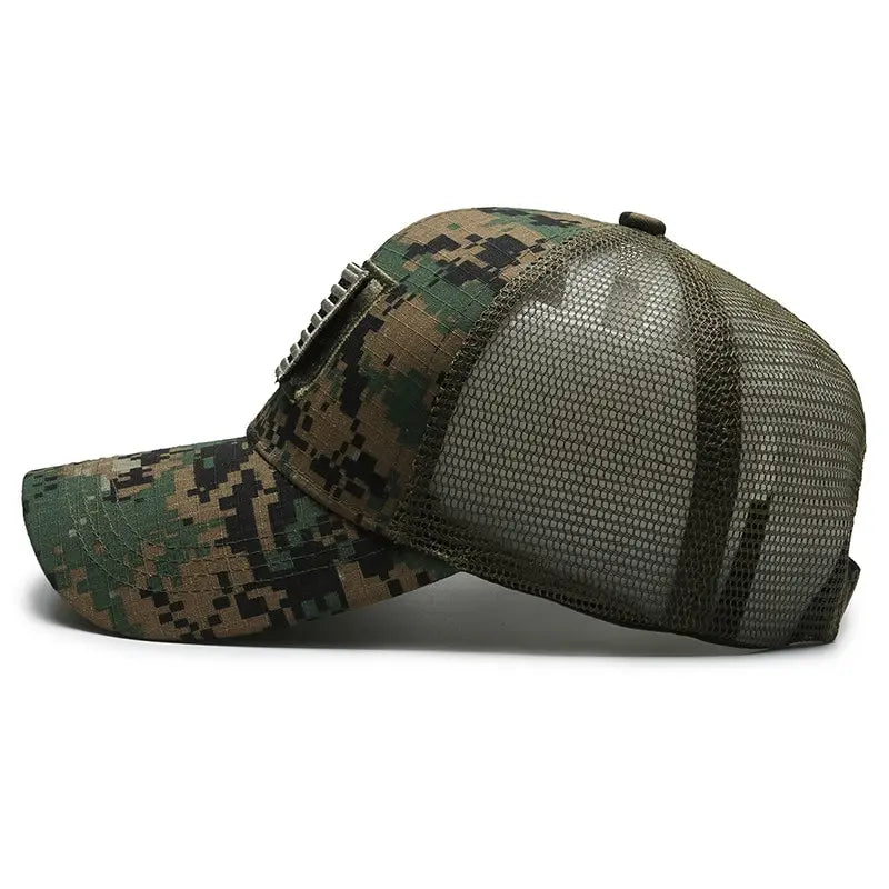 American Flag Camouflage Baseball Cap