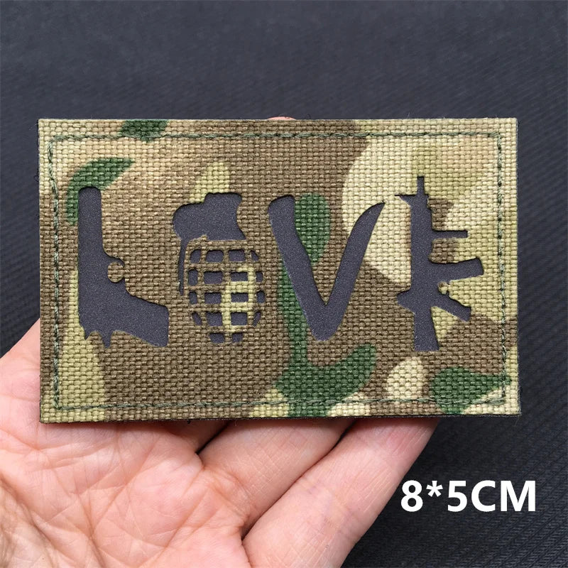 3D Camoflage Patches – Reflective Tactical Badges