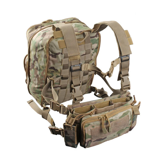 Expandable Backpack and Chest Rig Combo