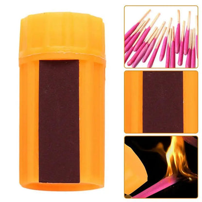 20Pcs Waterproof Matches With Case