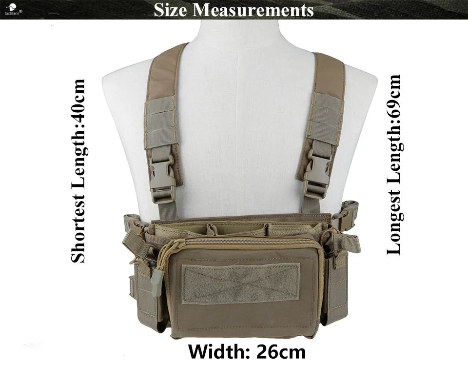 Expandable Backpack and Chest Rig Combo