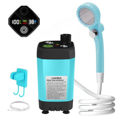 Portable Camping Shower Pump with Intelligent Digital Display