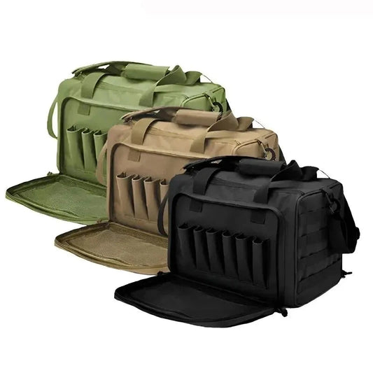 Tactical Gun Range Bag Deluxe Pistol Shooting Range Duffle Bags