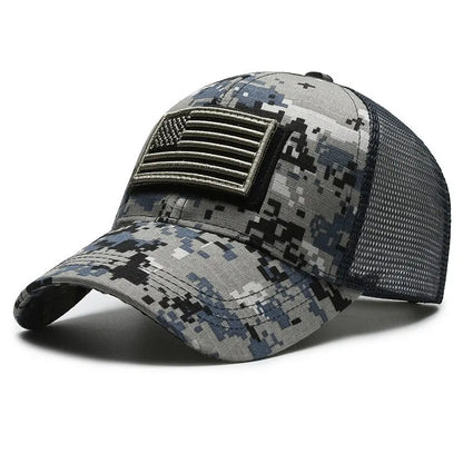 American Flag Camouflage Baseball Cap