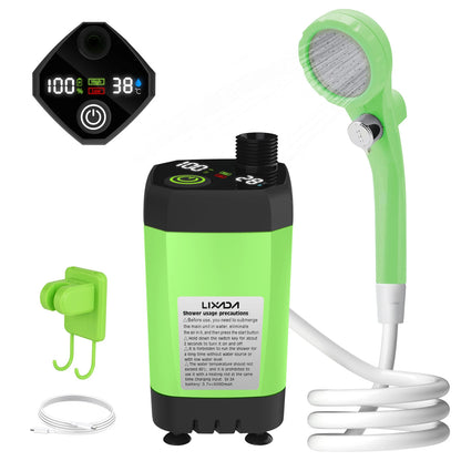 Portable Camping Shower Pump with Intelligent Digital Display