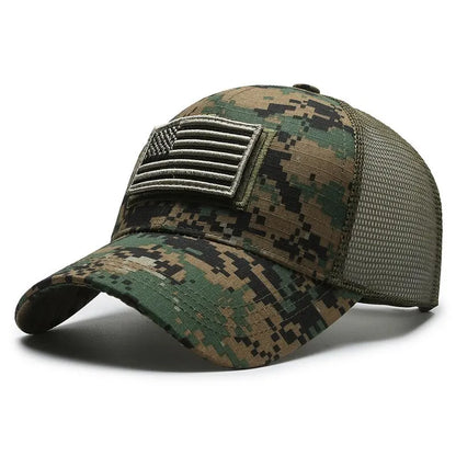 American Flag Camouflage Baseball Cap