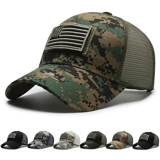 American Flag Camouflage Baseball Cap